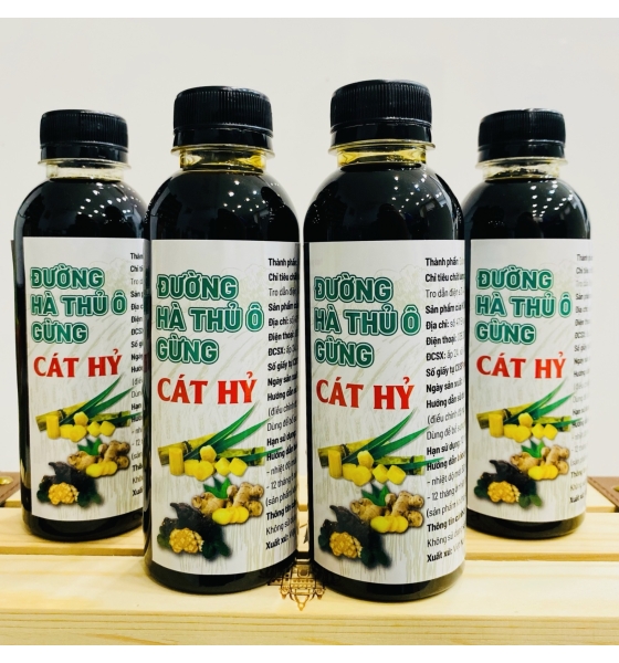 ĐƯỜNG HÀ THỦ Ô GỪNG 250ML